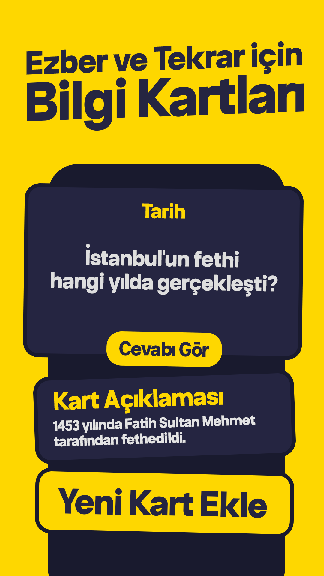 Bilgi Kartları ve Hızlı Tekrar